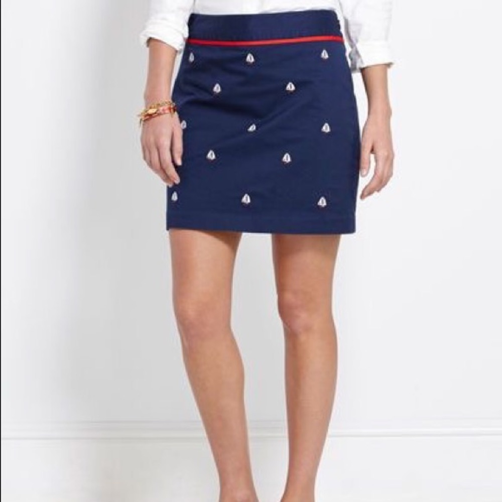 NWOT Vineyard Vines embroidered sailboat skirt